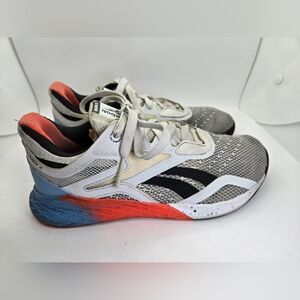 Reebok Crossfit Nano X Shoes Womens 7.5 White Training Athletic Workout Sneakers